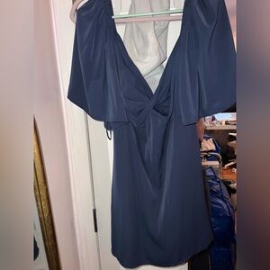Abercrombie & Fitch Deep Blue short Sleeve short Dress